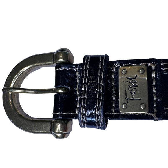 Fossil Y2K Vintage Patchwork Belt - Picture 3 of 7